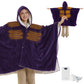 Heated Shaggy Fleece Blanket Hoodie