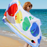 U by Bedsure 100% Cotton -  Watercolors Oversized Beach Towel