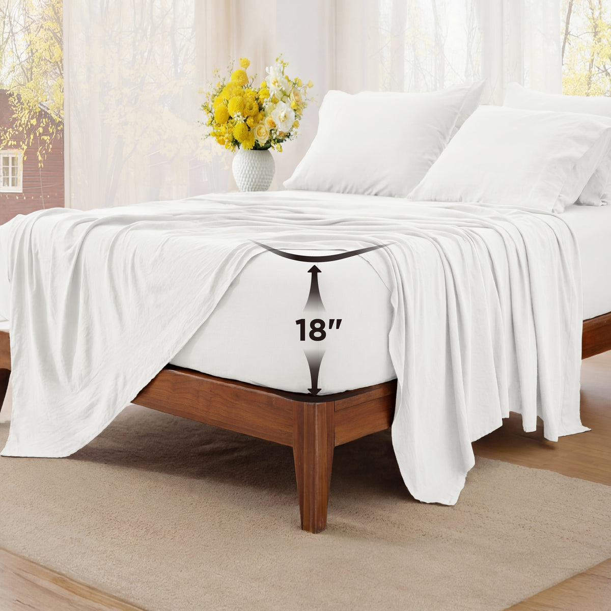 6-Pieces Extra Deep Sheet Sets