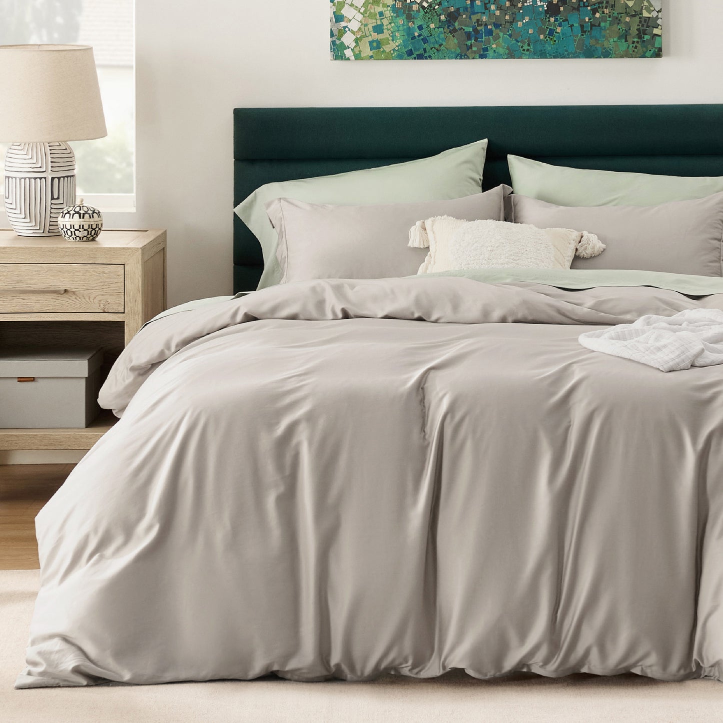 Lyocell Cotton Hybrid Duvet Cover Set