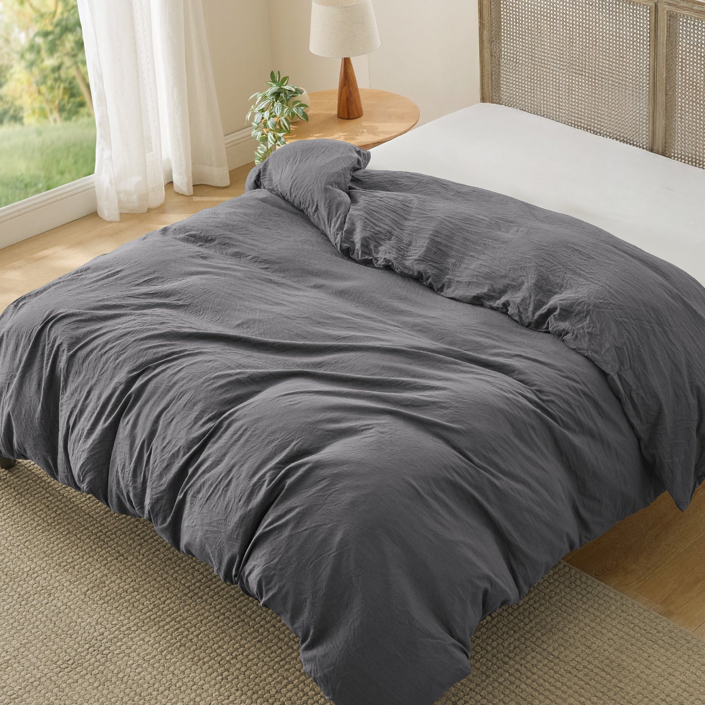 Prewashed Cotton-Like Microfiber Duvet Cover