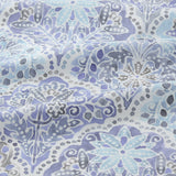 Bedsure 100% Cotton Floral Print Sheet Set Blue