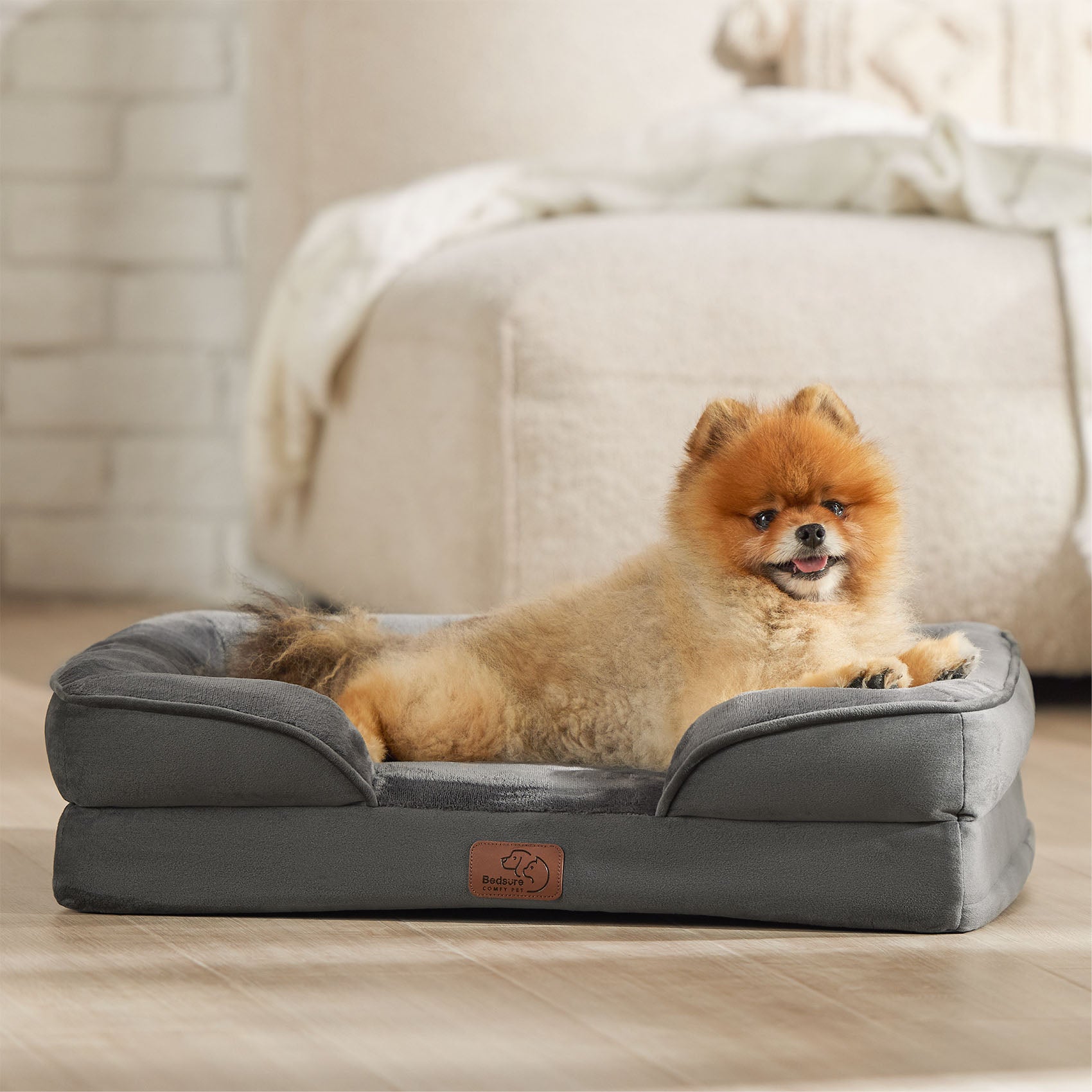 Orthopedic Flannel Dog Sofa