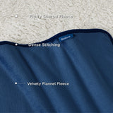 Reversible Sherpa and Microfiber Fleece Dog Blanket