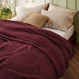 Viscose from Bamboo Waffle Weave Blanket