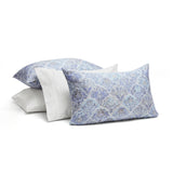 Bedsure 100% Cotton Floral Print Sheet Set Blue