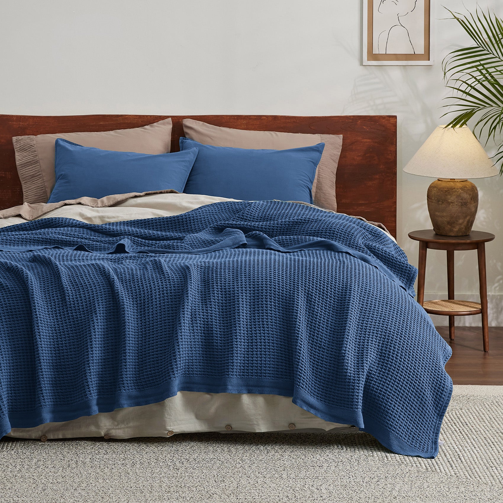 GentleSoft™ Cotton Waffle Weave Blanket
