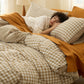 GentleSoft® Gingham Washed Cotton Duvet Cover Set