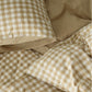 GentleSoft® Gingham Washed Cotton Duvet Cover Set