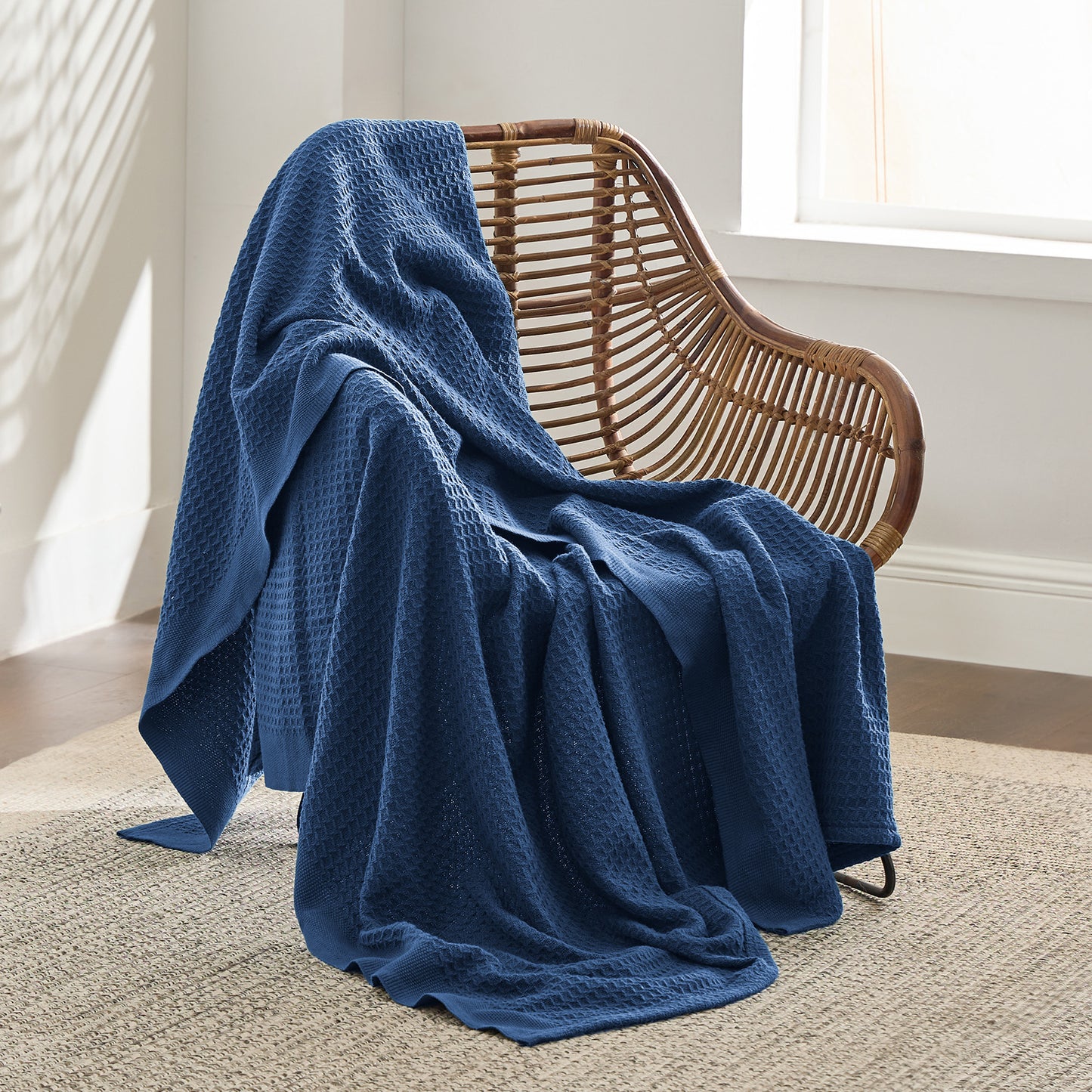 GentleSoft™ Cotton Waffle Weave Blanket