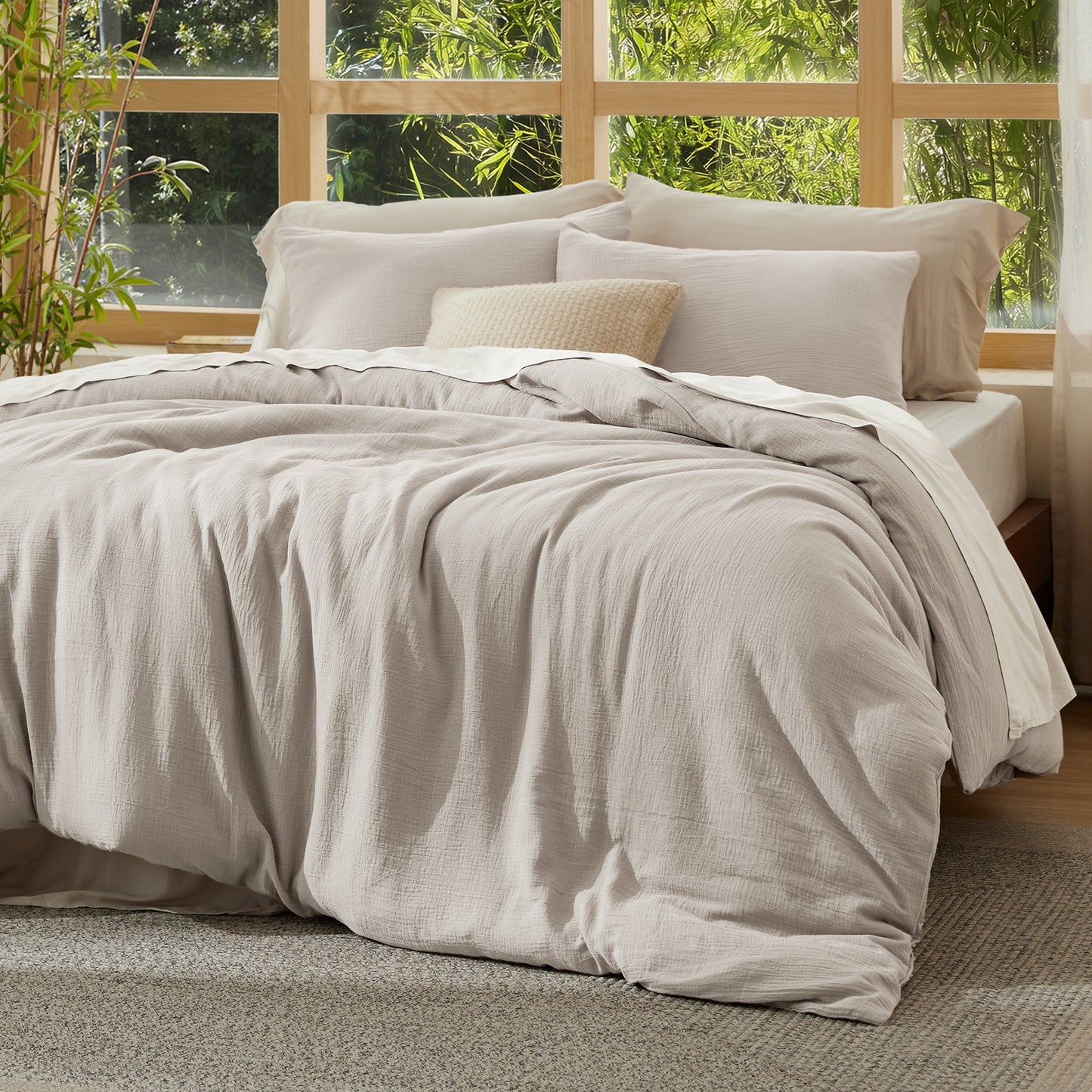 GentleSoft® Rayon From Bamboo-Cotton Blend Duvet Cover Set