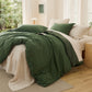 GentleSoft® Striped Washed Cotton Duvet Cover Set