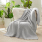 Air Yarn Knit Throw Blanket