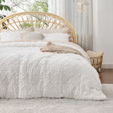 Boho Tufted Embroidery Comforter Set