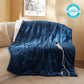 Ribbed Flannel Heated Blanket