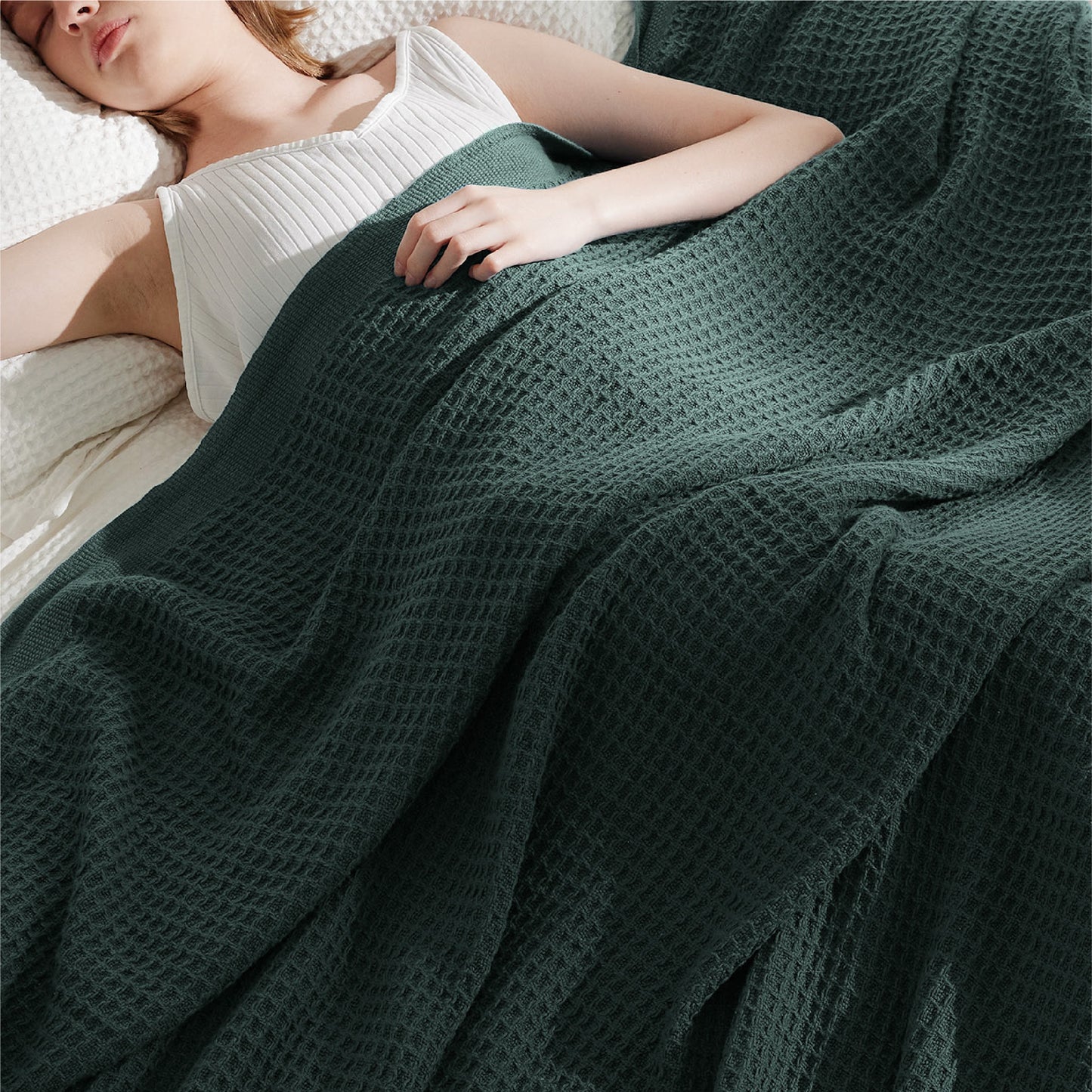 GentleSoft® Cotton Waffle Weave Blanket