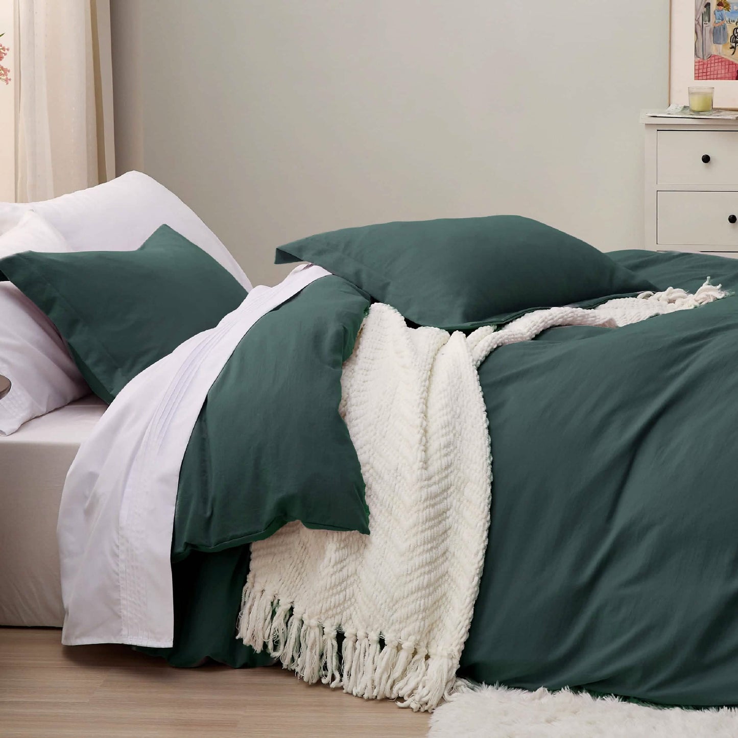 Prewashed Polyester Microfiber Duvet Cover Set