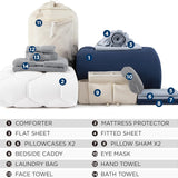 Bedsure 14-piece Dorm Bedding Bundle