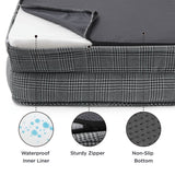 Orthopedic Checks Flannel Dog Sofa