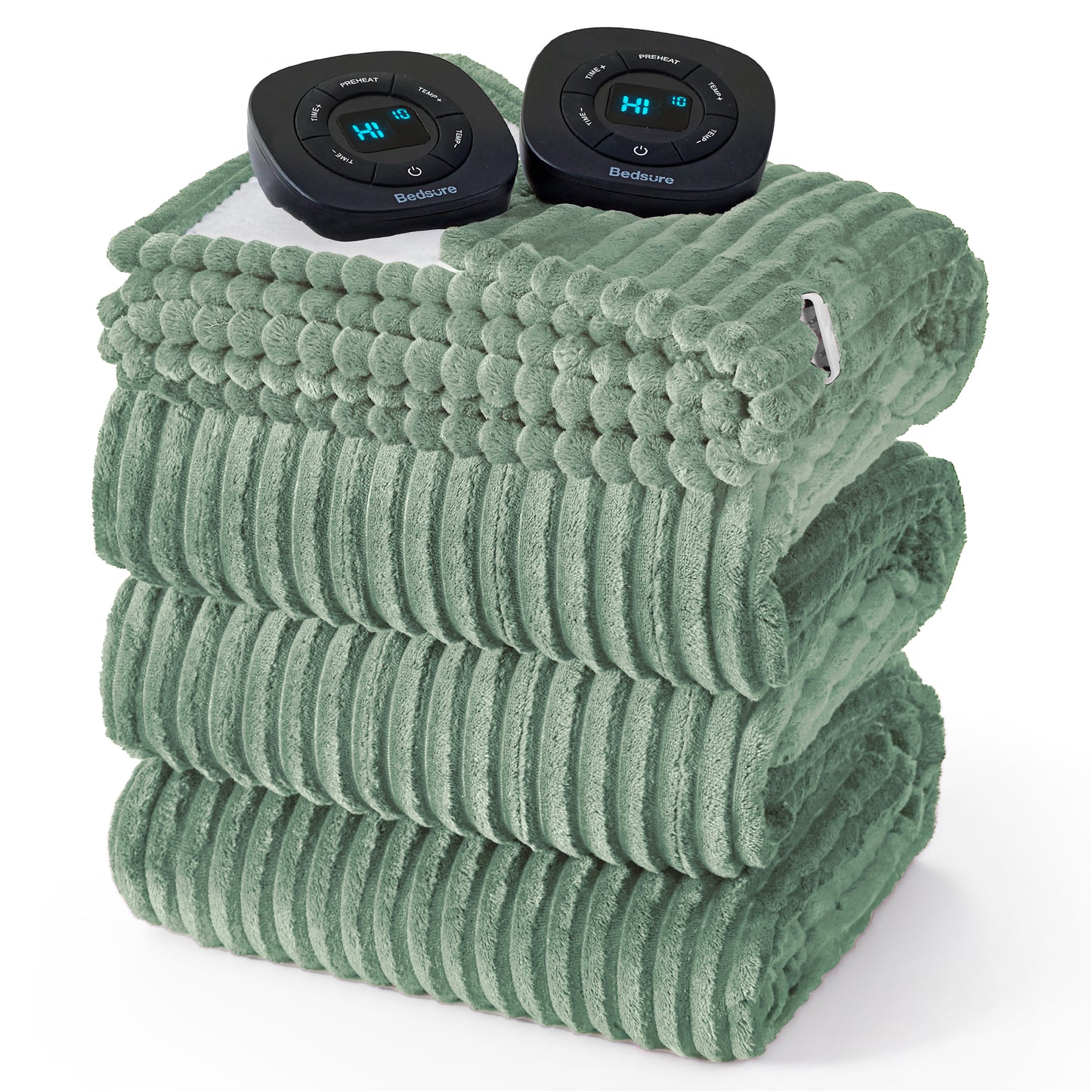 GentleSoft® Ribbed Heated Blanket