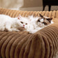 Corduroy Fleece Cat Couch