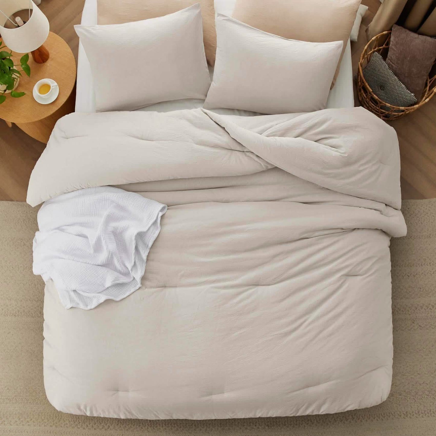 Prewashed Cotton Comforter Set