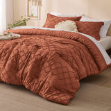 Boho Tufted Embroidery Comforter Set