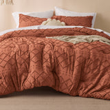 Boho Tufted Embroidery Comforter Set