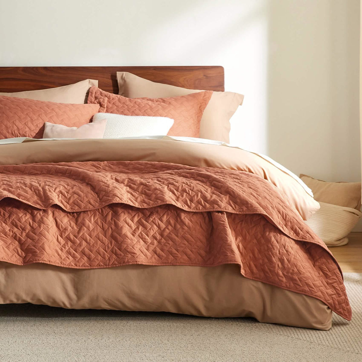 GentleSoft™ Basket-weave Quilt Set