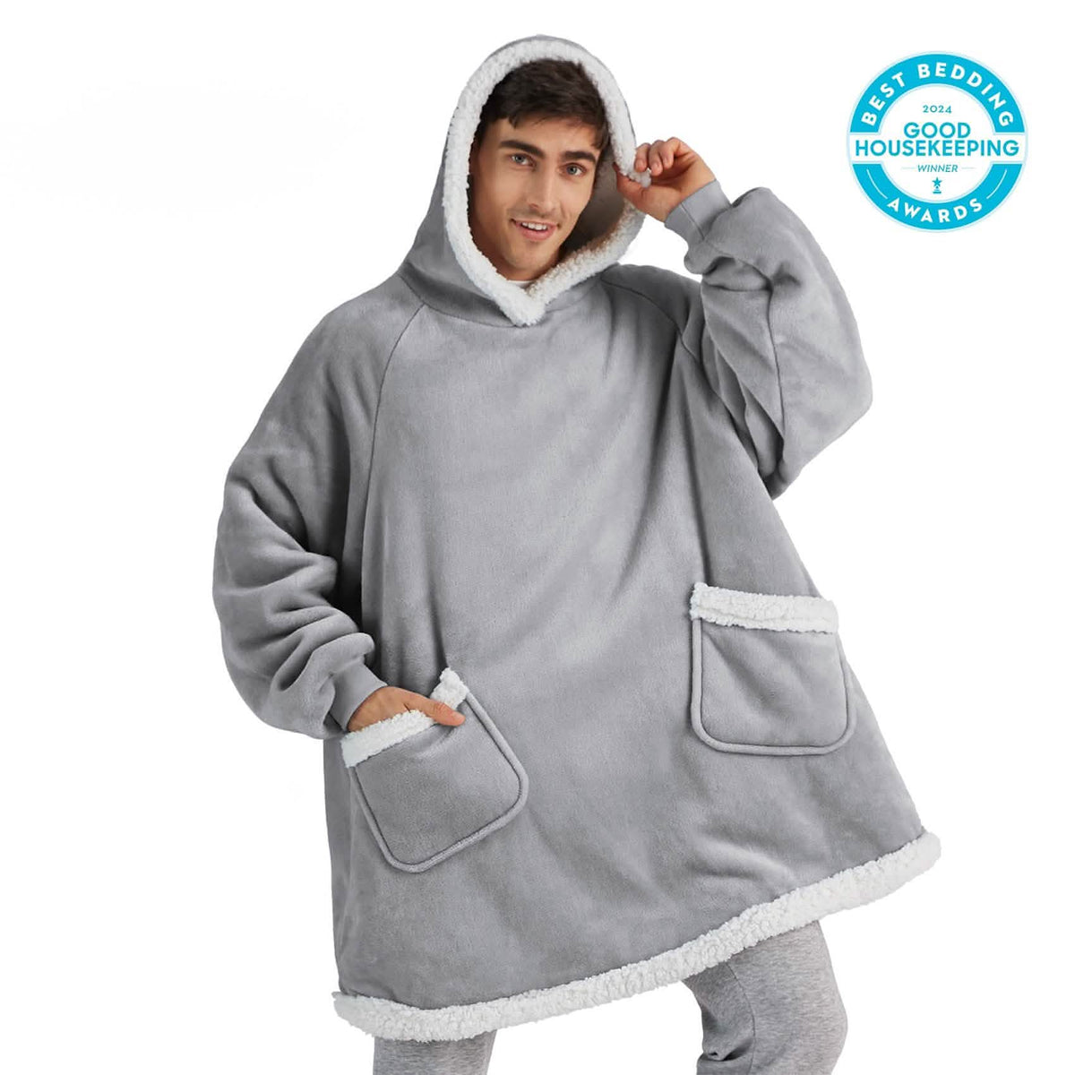 GentleSoft™ Sherpa Fleece Wearable Blanket