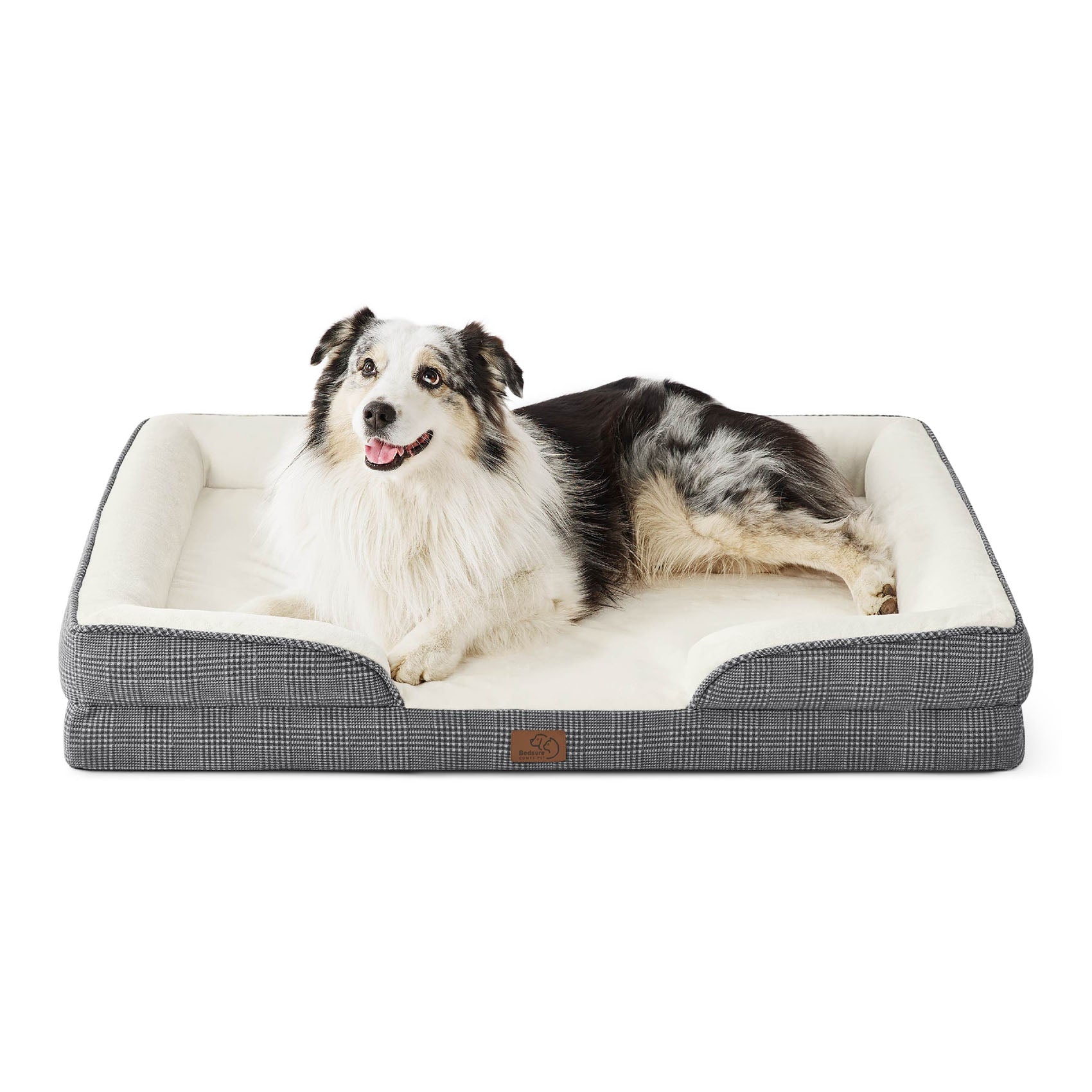 Orthopedic Checks Flannel Dog Sofa