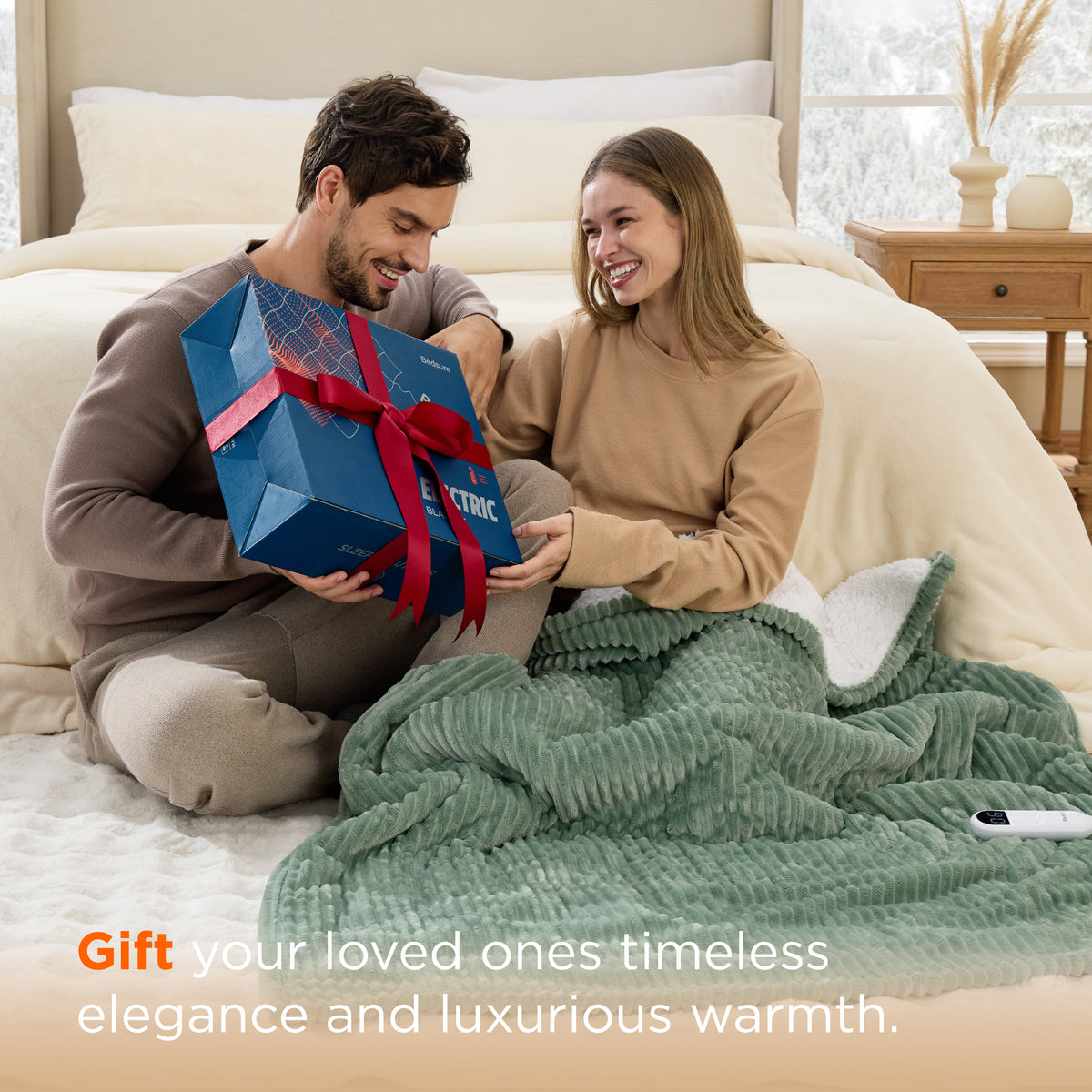 Ribbed Heated Blanket