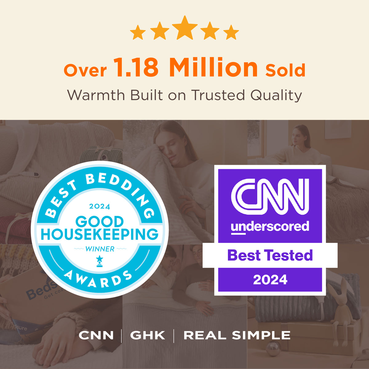 Ribbed Heated Blanket