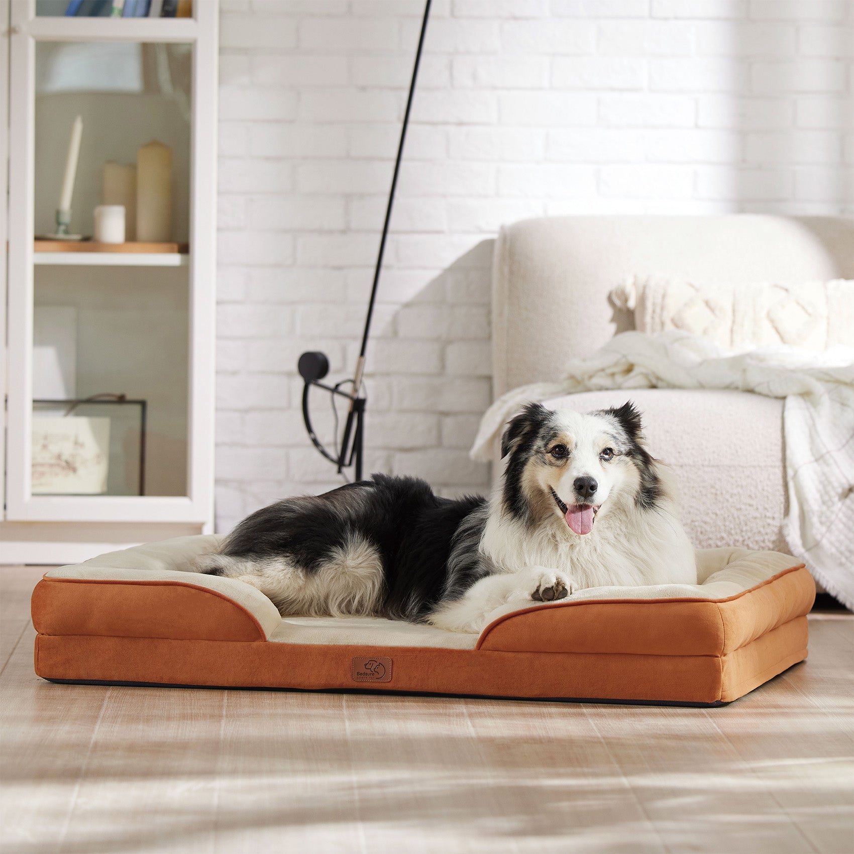 Orthopedic Flannel Dog Sofa