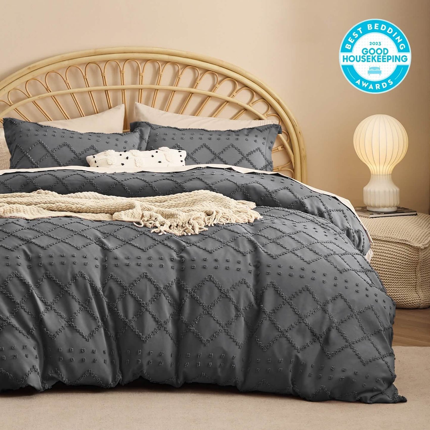 Embroidery Boho Duvet Cover Set