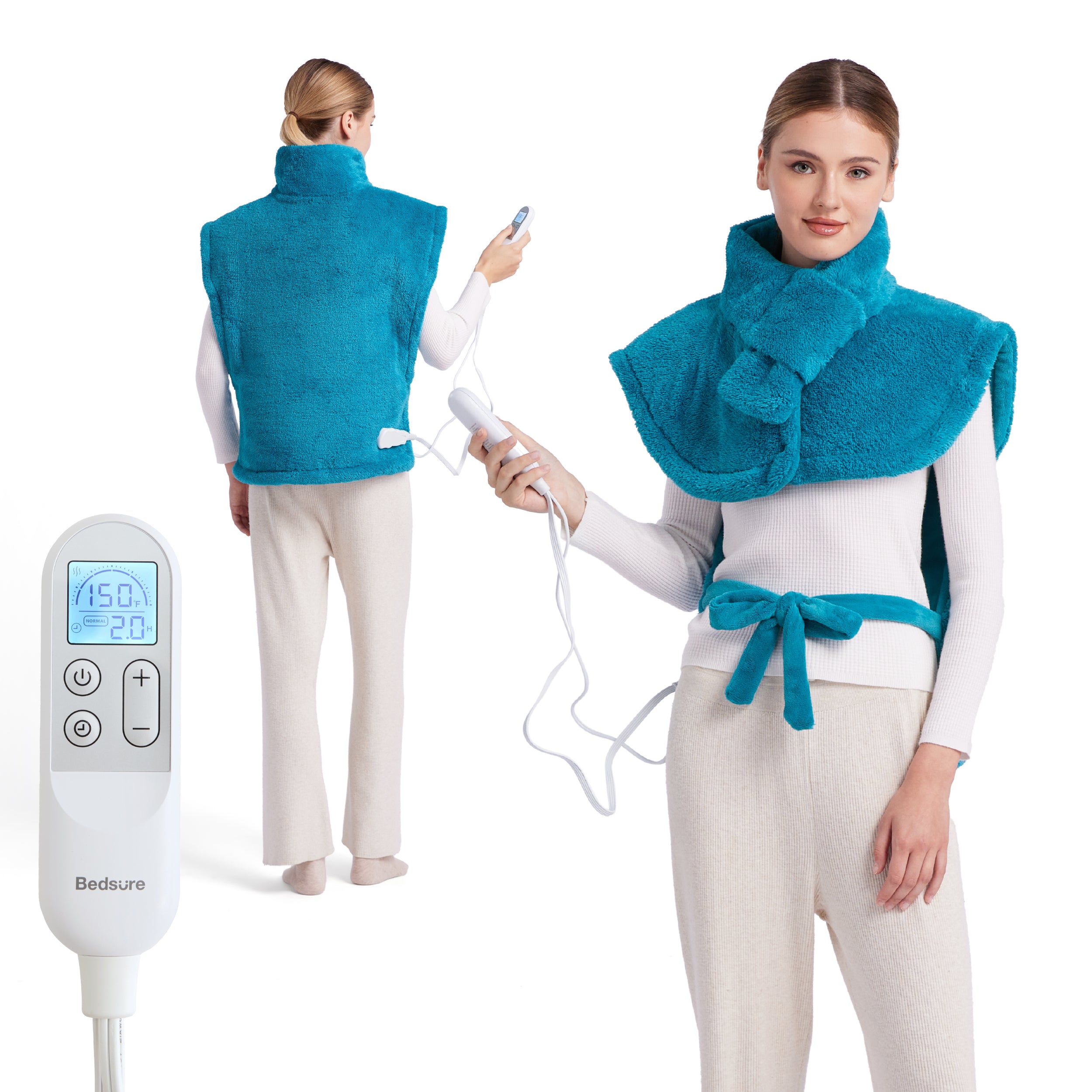 Smart Heating Pad | Wearable Neck & Back Heated Wrap – Bedsure