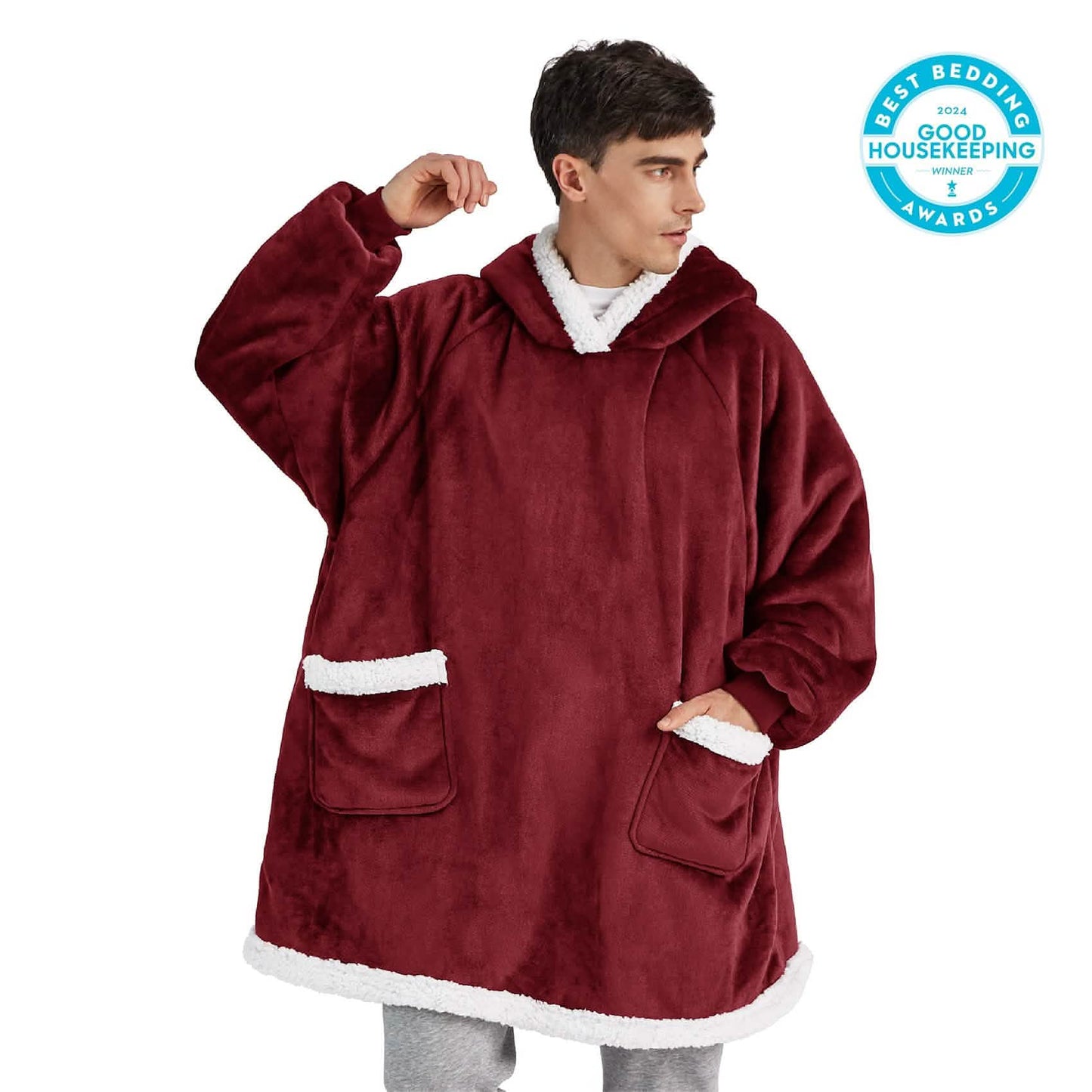 Sherpa Fleece Wearable Blanket