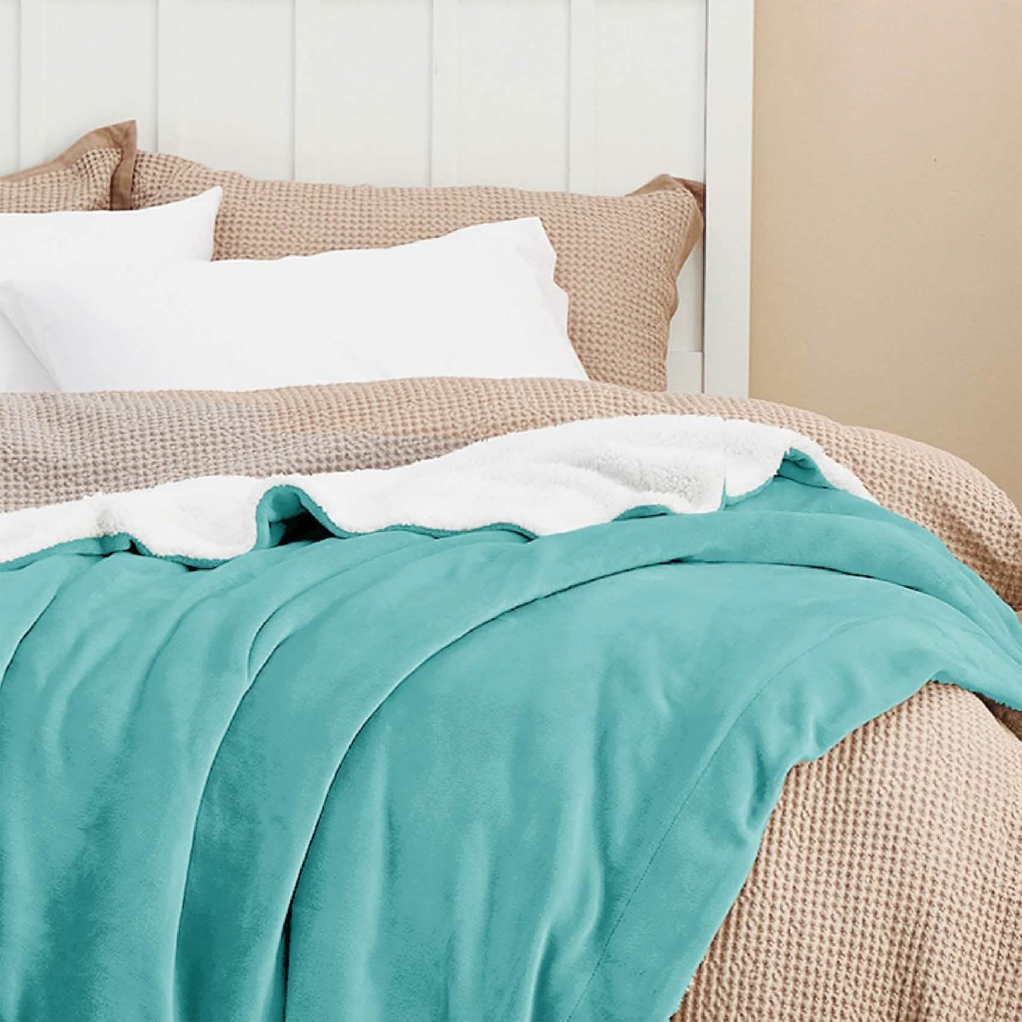 Sherpa and Fleece Reversible Blanket
