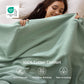 Pure Cutton Baske Weave Blanket