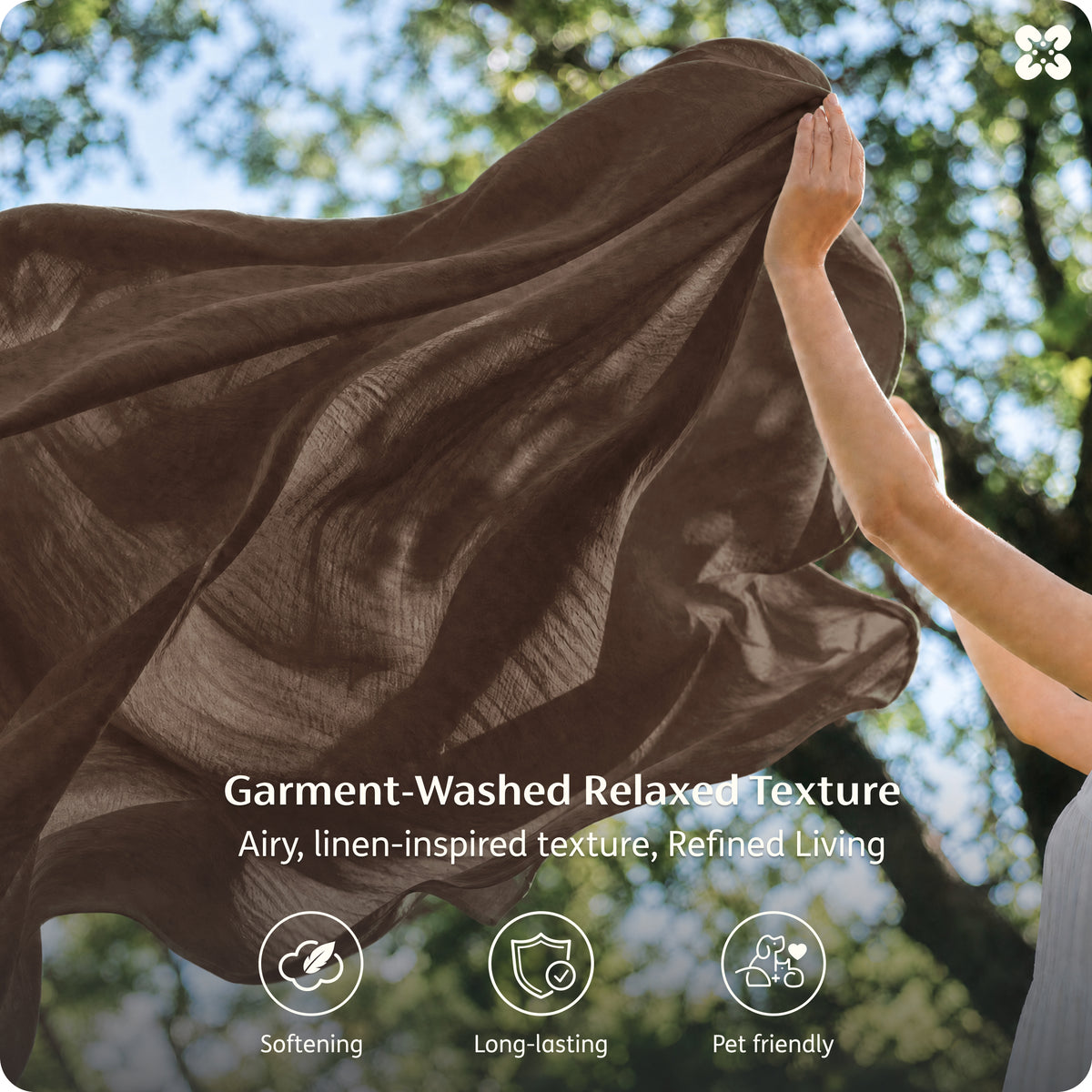 6-Piece Washed Cotton Sheet Set
