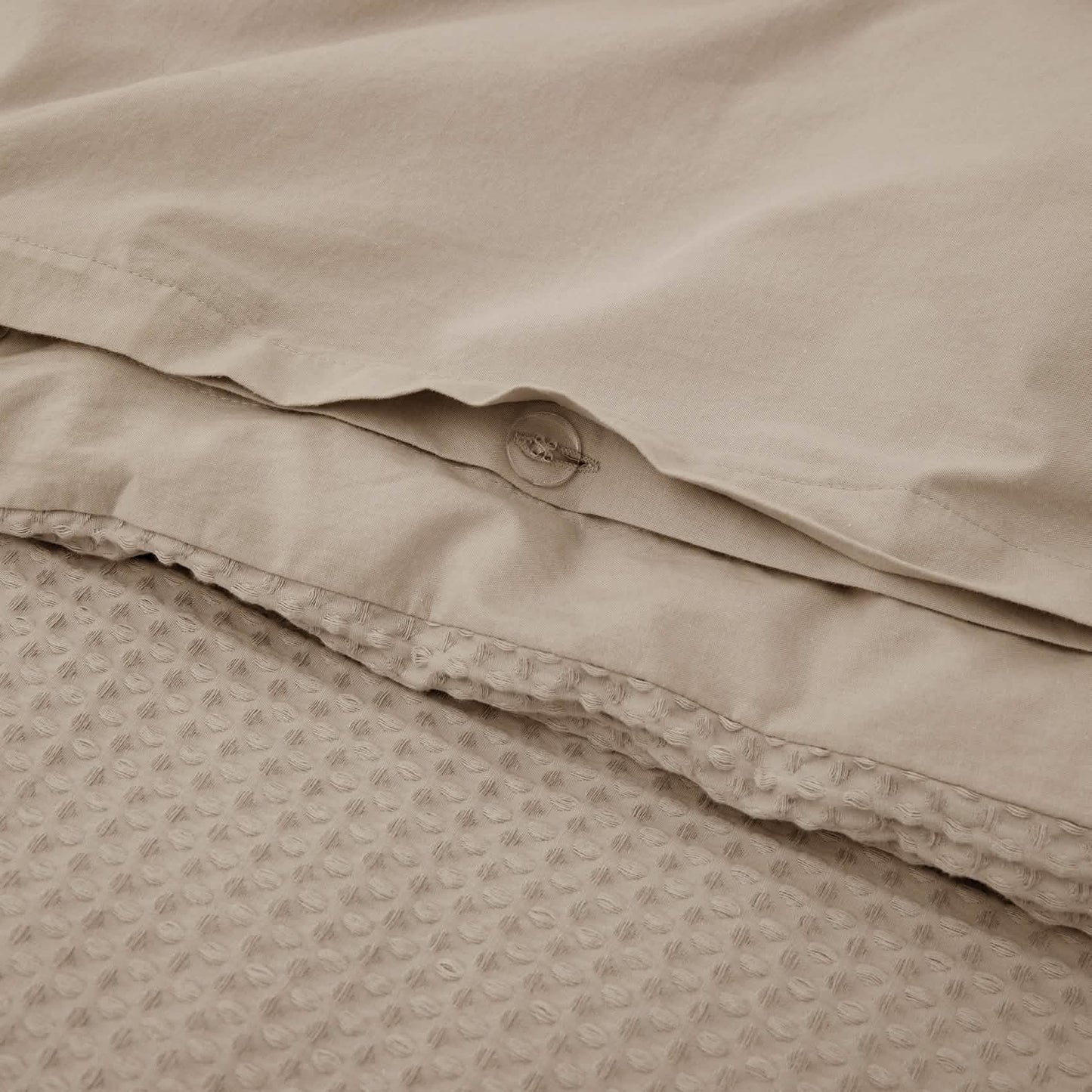 GentleSoft™ Cotton Waffle Weave Duvet Cover Set