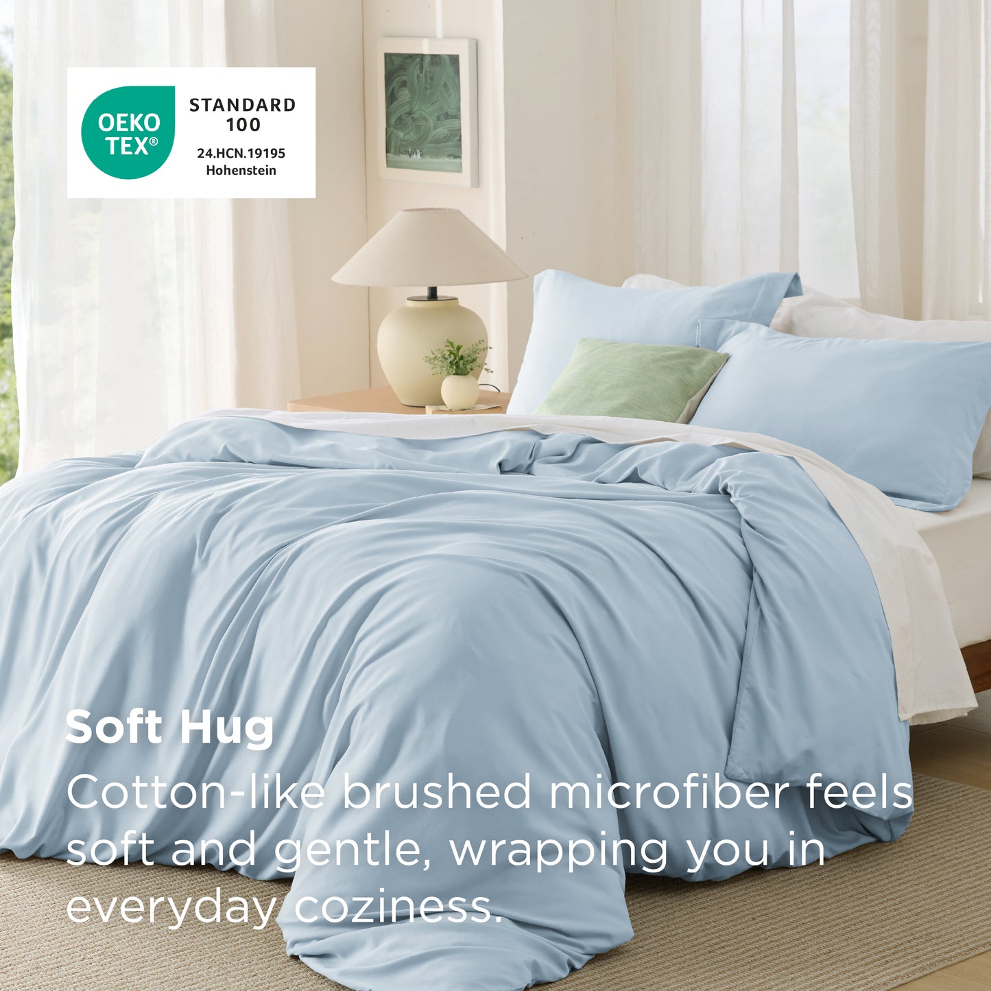 Brushed Microfiber Duvet Cover Set
