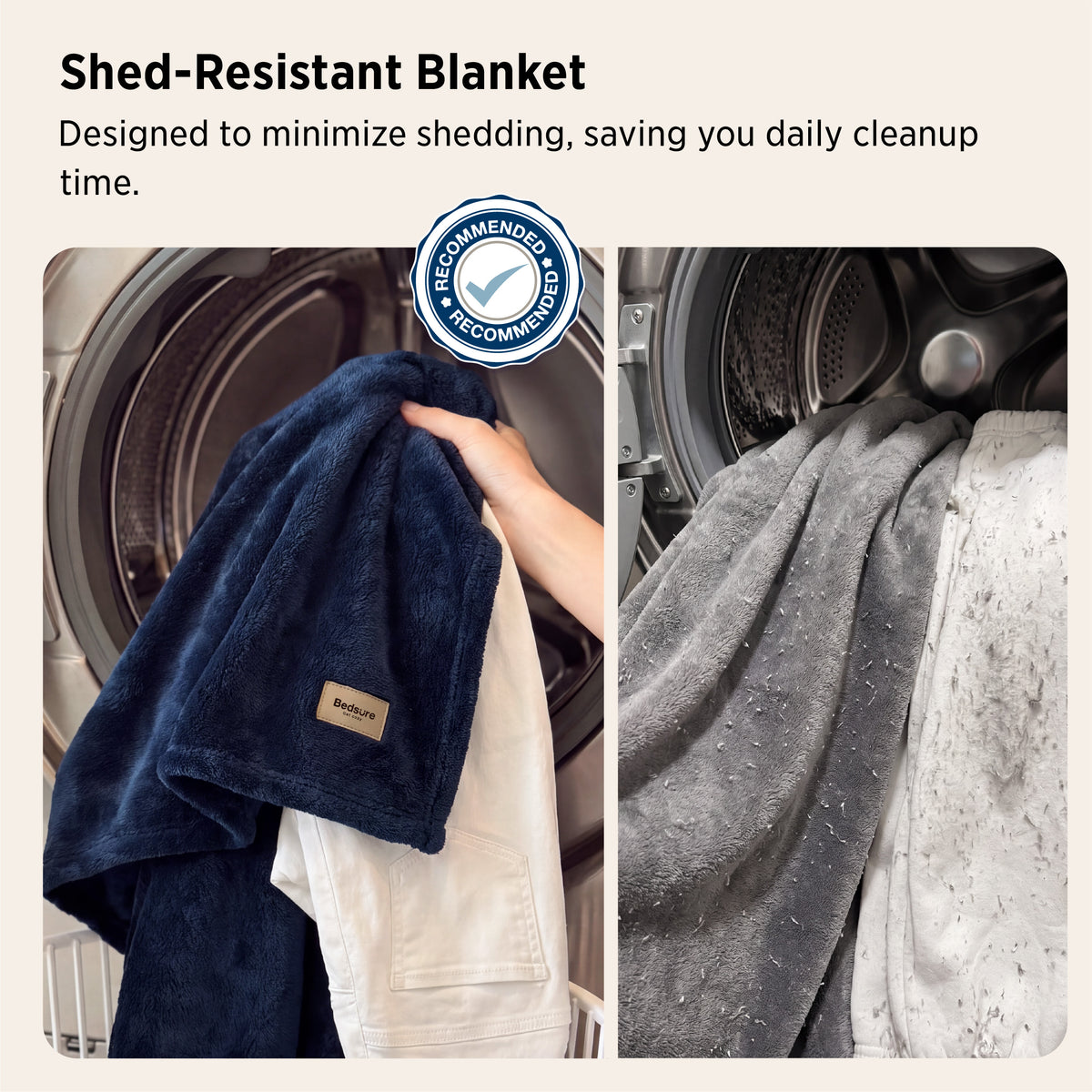 Shed-Resistant & Anti-Static Blanket