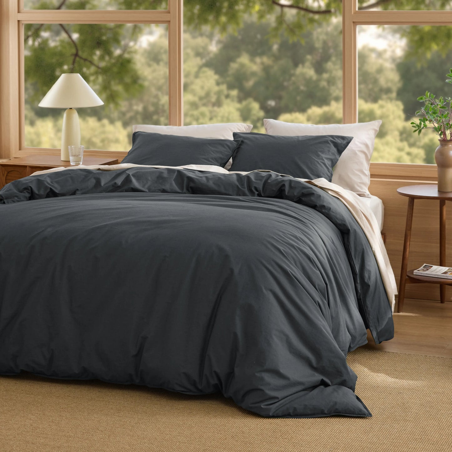 GentleSoft™  Slub Cotton Duvet Cover Set