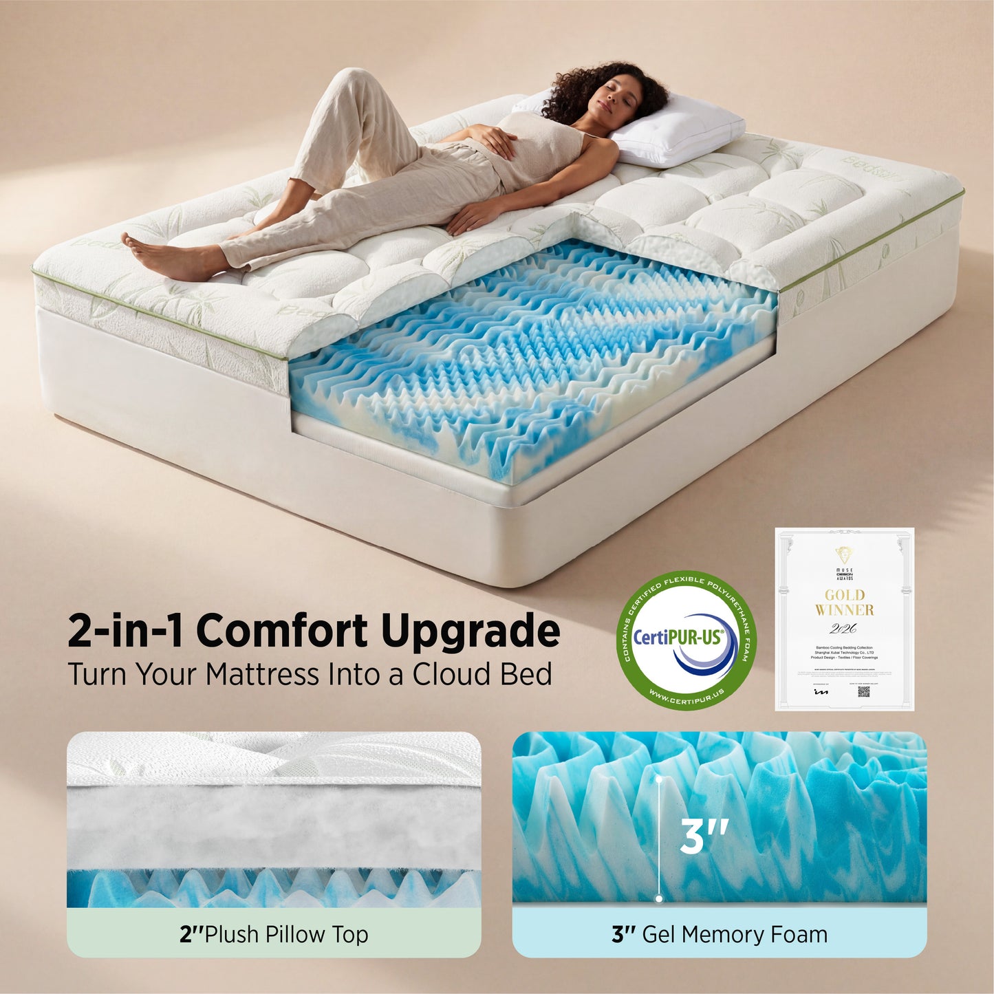 2-in-1 Mattress Topper