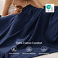 Pure Cutton Baske Weave Blanket