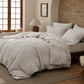 GentleSoft® Cotton Waffle Space-Dyed Duvet Cover Set