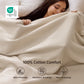 Pure Cutton Baske Weave Blanket
