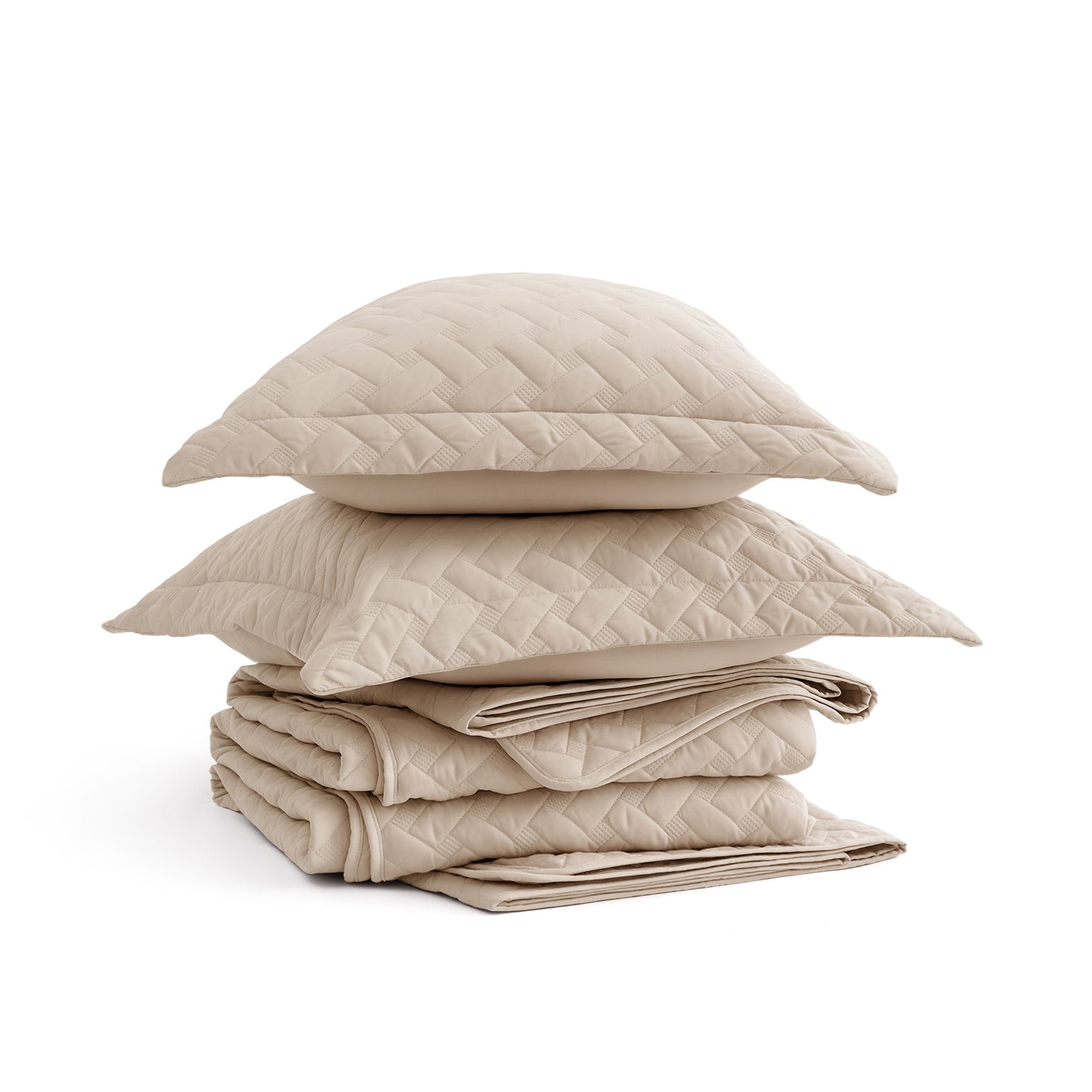 GentleSoft™ Basket-weave Quilt Set