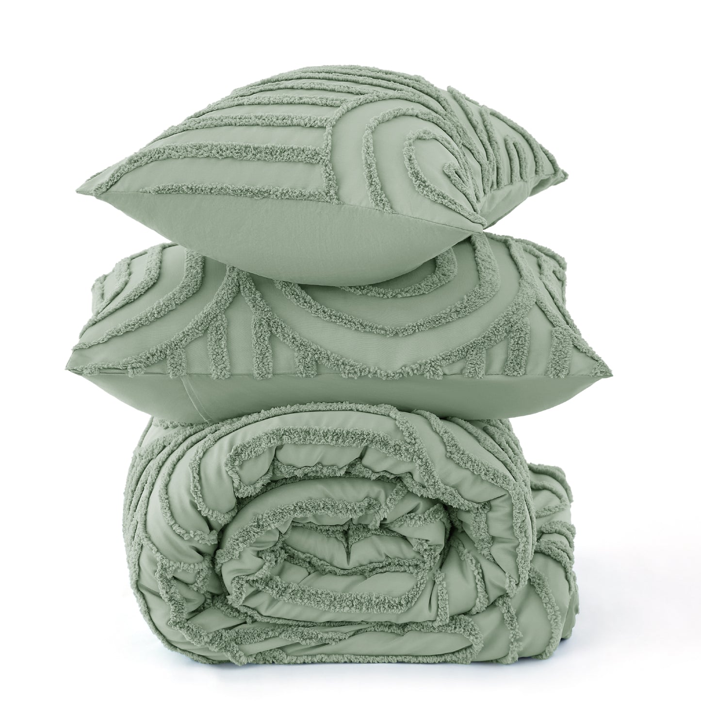 Fluffy Arch Tufted Comforter Set